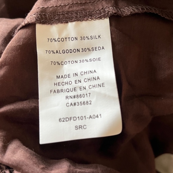 Bebe size L silk blend shirt with belt - Picture 14 of 14